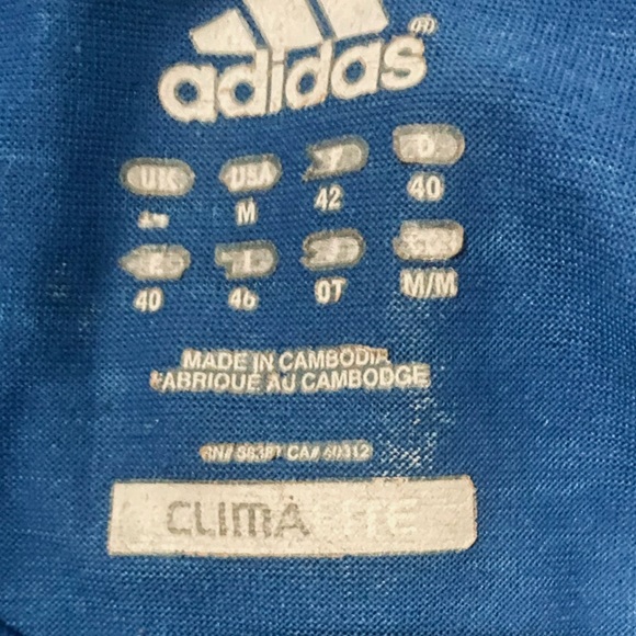 Women’s Medium Tank Top Adidas Blue Soft Stretch Racerback U Neck - Picture 10 of 11